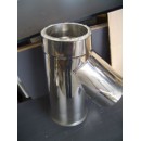 ΗΜΙΤΑΦ 135°  INOX ΜΟΝΩΜΕΝΟ ΜΕ ΠΩΜΑ ΚΑΘΑΡΙΣΜΟΥ 0,4mm